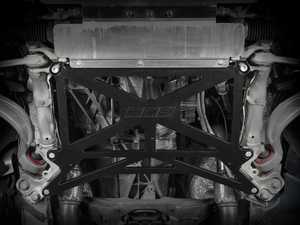 ES#4220370 - 004802la01aKT3 - Billet X-Brace - Black - Audi B8 - Improve steering feel and handling! - ECS - Audi