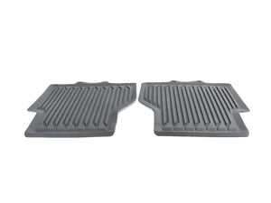 ES#4007940 - 4K0061511A041 - All Weather Floor Mats - Rear - Designed to protect your vehicle carpet from snow, sand, mud, rain and slush - Genuine Volkswagen Audi - Audi