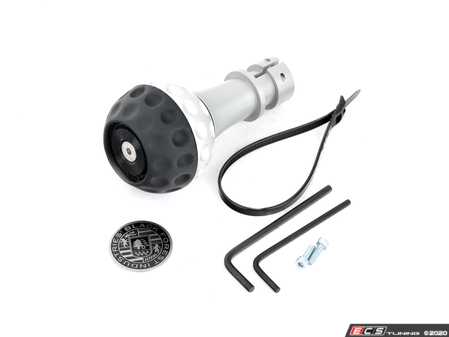 ES#4270827 - GSB-DG - BFI GSB Shift Knob - Black Nappa Leather - Clear Anodized  - Just because your car doesn't have a third pedal, doesn't mean you should be stuck with some goofy shifter. - Black Forest Industries - Audi Volkswagen