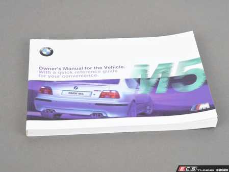 ES#12909 - 01410155429 - E39 M5 Owner's handbook M5 E39 - Genuine BMW - BMW