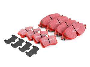 ES#4030717 - dp32150cKT2 - Front & Rear Brake Pad Kit - EBC RedStuff - High performance street pad featuring Kevlar technology. - EBC - Volkswagen