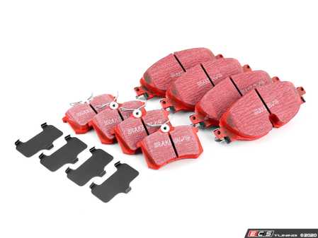 ES#4030717 - dp32150cKT2 - Front & Rear Brake Pad Kit - EBC RedStuff - High performance street pad featuring Kevlar technology. - EBC - Volkswagen