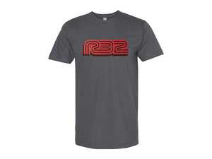 ES#4266636 - DRG003711TRDLG - R32 Paint T-Shirt - Tornado Red - Large - R32 logo screen printed on front in unique paint color and #fastestcolor printed on back neck - Genuine Volkswagen Audi - Volkswagen