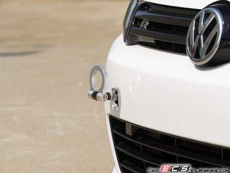 ES#2189835 - 1703749Z-S - Tow Hook Kit - Silver Ring - Race inspired looks - ECS - Audi Volkswagen