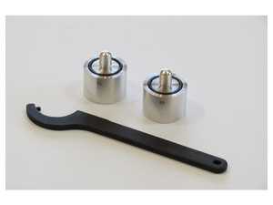 ES#4355101 - 7WE-1-PW - 997 Turbo 1" Wing Extenders - With Pin Wrench - Extend your OEM hydraulic mechanisms wing higher by an inch! - RennKit - Porsche