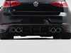 ES#4001195 - 028748ecs01KT -  MK7 Golf R Gloss Black Rear Diffuser - Add aggressive styling with our In-House Engineered Gloss Black Rear Diffuser! - ECS - Volkswagen