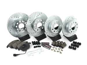 ES#3157359 - K5749 - Z23 Evolution Sport Performance Front & Rear Brake Service Kit (288x25/253x10) - Proven performance with minimal dust - Power Stop - Volkswagen