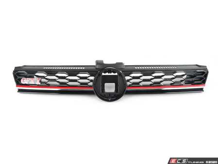 ES#4040739 - 5GM853651AKCEE - Front Grille - GTI - Black with red trim - Genuine Volkswagen Audi - Volkswagen