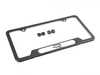 ES#4317351 - 5H0071801 - R-Line Plate Frame - Black - Black stainless frame featuring the NEW R-Line logo - Genuine Volkswagen Audi - Volkswagen