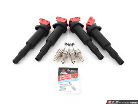 ES#4057111 - 12138647689KT7 - High-Performance Ignition Service Kit - Includes Bavarian Autosport High Performance coils, plugs, and dielectric grease - Assembled By ECS - MINI