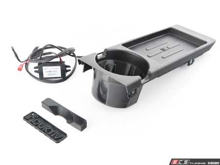 ES#4213761 - E46Wireless-BL - E46 Wireless Device Charging Unit - Black - Seamless Wireless charging in your BMW! No wire cutting or splicing required. Preinstalled in a center console storage tray for ease of installation. - Induktiv - BMW
