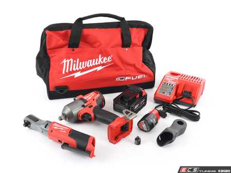 ES#3970352 - MWK-2591-22 - M18/12 FUEL Automotive Combo Kit - (NO LONGER AVAILABLE) - M18 FUEL 1/2 Mid-Torque Impact Wrench & M12 FUEL 3/8 Ratchet - Milwaukee - 