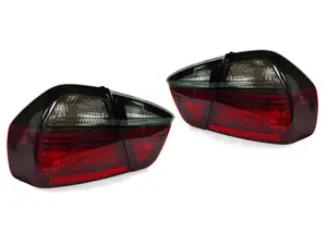 Euro Blackline Tail Lights - Red/Smoke