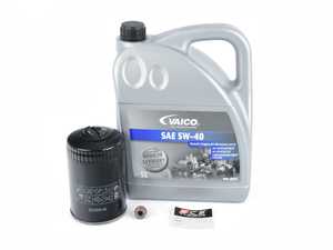 ES#3142534 - MK64C3KKT2 -  Oil Service Kit - Includes large Mann oil filter and Vaico 5w-40 oil - Assembled By ECS - Volkswagen