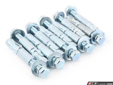 ES#4353026 - 5215911 - MaxJax Anchor Kit  - The standard anchor bolt kit includes 10 recessed anchors, 10 anchor bolts, and 10 flat washers, everything you need to anchor your MaxJax two-post portable car lift safely and securely - MaxJax - Audi BMW Volkswagen Mercedes Benz MINI Porsche