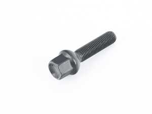 ES#4147712 - 1255002SW - Black Mercedes Ball Seat Wheel Bolt - Priced Each - 12x1.5x50mm - H&R - Volkswagen Mercedes Benz