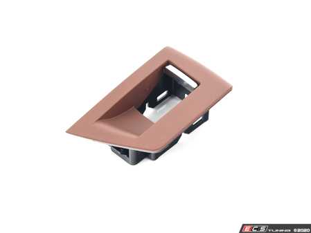 ES#2590299 - 51417261957 - F10 Brown Window Switch Trim - Left - Trim surrounding the window switch - Genuine BMW - BMW