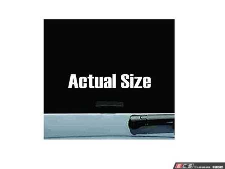 ES#4364511 - ActualSIZE - Actual Size Vinyl Decal Sticker - White  - Add a splash of design anywhere - ECS - MINI