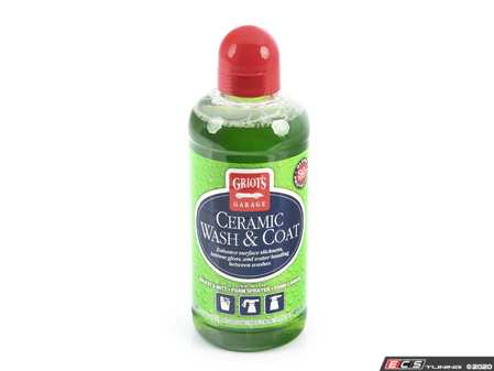 ES#4348565 - 10885 - Ceramic Wash & Coat - 48oz - Ceramic Wash & Coat is an exciting new wash option that is formulated to safely clean exterior vehicle surfaces, safely removing abrasives and road grime while imparting an effortlessly durable coat of SiO2 infused ultra-hydrophobic silane polymers. - Griot's - Audi BMW Volkswagen Mercedes Benz MINI Porsche