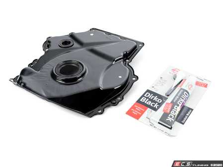 ES#4351836 - 06k109210afKT5 - Timing Chain Cover - Lower - Cover for lower section of timing chain - Includes front crank seal, plug, and sealant - Elring - Audi Volkswagen
