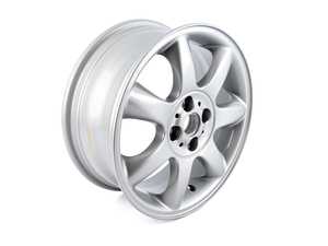 ES#65017 - 36116775684 - R94 Bridge Spoke Wheel 16" (4x100) Silver - Priced Each - 16 X 6.5 ET:48 - Genuine MINI - MINI
