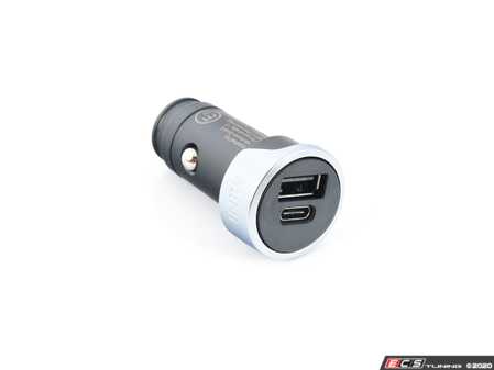 ES#4318321 - 65412466697 - Dual USB Charger - Priced Each - (NO LONGER AVAILABLE) - For Type A and C - Genuine MINI - 