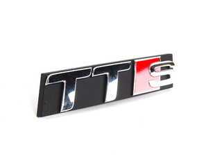 ES#448486 - 8J0853736B2ZZ - "TTS" Grille Emblem - Chrome - Replace your missing or faded piece - Genuine Volkswagen Audi - Audi