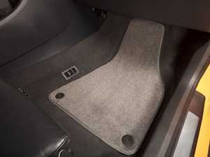 ES#2200730 - 8D0898018 - Floor Mat Set - Grey / Grey Piping - Round Retainers - High Quality Mats To Protect Your Interior - Schwaben - 
