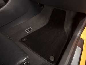 ES#2200724 - 8D0898014 - Floor Mat Set - Black / Black Piping  - Round Retainers - High Quality Mats To Protect Your Interior - Schwaben - 