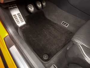 ES#2200722 - 8D0898014 - Floor Mat Set - Black / Black Piping  - Oval Retainers - Factory Fit Without the Factory Price - Schwaben - 