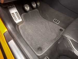 ES#2200729 - 8D0898018 - Floor Mat Set - Grey / Grey Piping - Oval Retainers - High Quality Mats To Protect Your Interior - Schwaben - 
