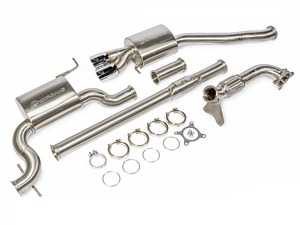 ES#4362361 - UH019-EXA - Unitronic MK5/6 Jetta/GLI (2.0 TSI) 3" Turbo-Back Exhaust System - Features a high flow 200-cell metallic catalytic converter, and straight-through, free flowing design. - Unitronic - Volkswagen