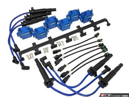 ES#4364604 - 601-0021 - High Performance Ignition Kit - N54 Stock Manifold Mount - Blue Coils - The ultimate BMW ignition coil upgrade! - Precision Raceworks - BMW