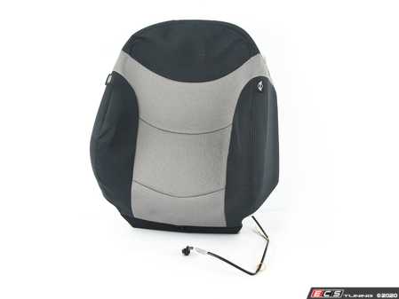 ES#138047 - 52107072954 - Cloth Cover "Space" Backrest - Right - Black and gray cloth seat upper portion; S4MG,S4PN BLACK Sport Seat - Genuine MINI - MINI