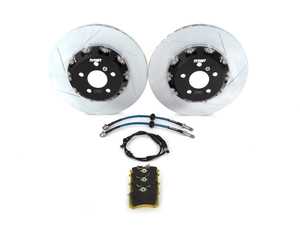ES#4368554 - 026549TMS02A-KT - Turner Motorsport Rear TrackSport Performance Brake Kit - F8x  - Upgrade your BMW's brakes for the ultimate track performance! Includes Turner Motorsport TrackSport full-floating slotted rotors, performance stainless steel brake lines, RSL29 performance brake pads and brake pad wear sensors. - Turner Motorsport - BMW