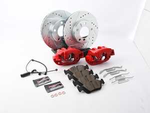 ES#3158135 - KC497-26 - Z26 1-CLICK KIT - Front Kit - Ceramic pads with drilled and slotted rotors - Power Stop - BMW