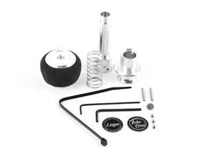 ES#4272239 - L151AC  - LEYO Black Alcantara DSG Shift Knob - Silver Anodized - Replace your worn DSG shift knob with this stylish alcantara alternative - LEYO - Audi Volkswagen