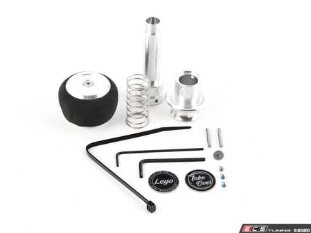 ES#4272239 - L151AC  - LEYO Black Alcantara DSG Shift Knob - Silver Anodized - Replace your worn DSG shift knob with this stylish alcantara alternative - LEYO - Audi Volkswagen