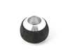 ES#4272239 - L151AC  - LEYO Black Alcantara DSG Shift Knob - Silver Anodized - Replace your worn DSG shift knob with this stylish alcantara alternative - LEYO - Audi Volkswagen