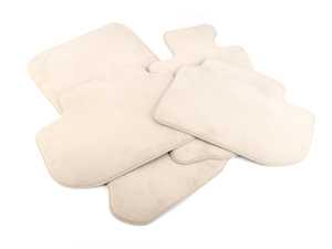 ES#2998352 - 51477220449 - F10 Floor Mat Set - Oyster Velour - Complete set of four floor mats - Genuine BMW - BMW