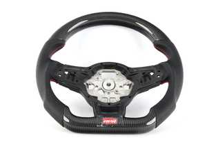 ES#4336497 - MS100201 - Carbon Fiber & Perforated Leather Steering Wheel - Upgrade your interior - APR - Volkswagen