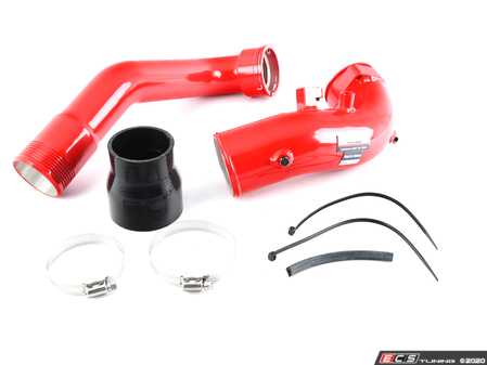 ES#4353025 - sg71444-R - B58TU Charge Pipe - Red  - Replace those weak factory plastic turbo pipes with hard aluminum for increased reliability and performance. Connects the turbo outlet to the intake manifold. - FTP Motorsport - BMW