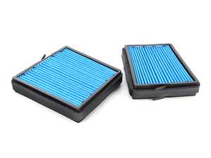 ES#3991508 - A2038302118BF - Hengst Blue.Care Cabin Filter / Fresh Air Filter - Pair - Hengst's "Blue.Care" Technology cabin filters consist of 5 layers of protection to catch particles down to .0003mm! - Hengst - Mercedes Benz