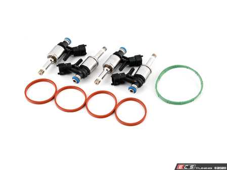ES#4214866 - 13537528351KT3 - Fuel Injector Kit  - High pressure fuel injector Intake gaskets and throttle body gasket - Assembled By ECS - MINI