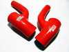ES#740 - tb756757red - Upper Intake Hose Kit - Red - Replaces both connecting hoses off of the 'Y' pipe - Samco - Audi
