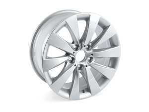 ES#2569476 - 36116796240 - 17" V Spoke Style 413 Wheel - Priced Each - 17x7.5 ET37 72.6mm CB - Genuine BMW - BMW