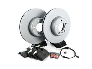ES#4352530 - 34116792223zfrKT - Front Brake Service Kit - 340x30mm - Featuring Zimmermann rotors and ECS EP24 Enthusiast Performance pads - Assembled By ECS - BMW