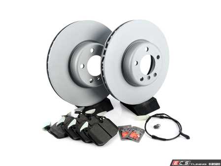 ES#4352530 - 34116792223zfrKT - Front Brake Service Kit - 340x30mm - Featuring Zimmermann rotors and ECS EP24 Enthusiast Performance pads - Assembled By ECS - BMW