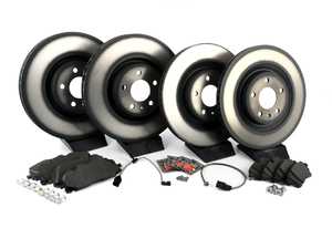 ES#4014025 - 4m0698151apKT - Front & Rear Brake Kit  - (NO LONGER AVAILABLE) - Featuring genuine OEM rotors and brake pads - Includes set screws and silicone brake lubricant - Genuine Volkswagen Audi - 