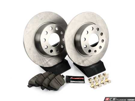 ES#3159611 - KOE5667 - Autospecialty Daily Driver Brake Service Kit - Rear (272x10) - Stock replacement brake kit with hardware, featuring OE replacement brake rotors and ceramic pads - Power Stop - Volkswagen